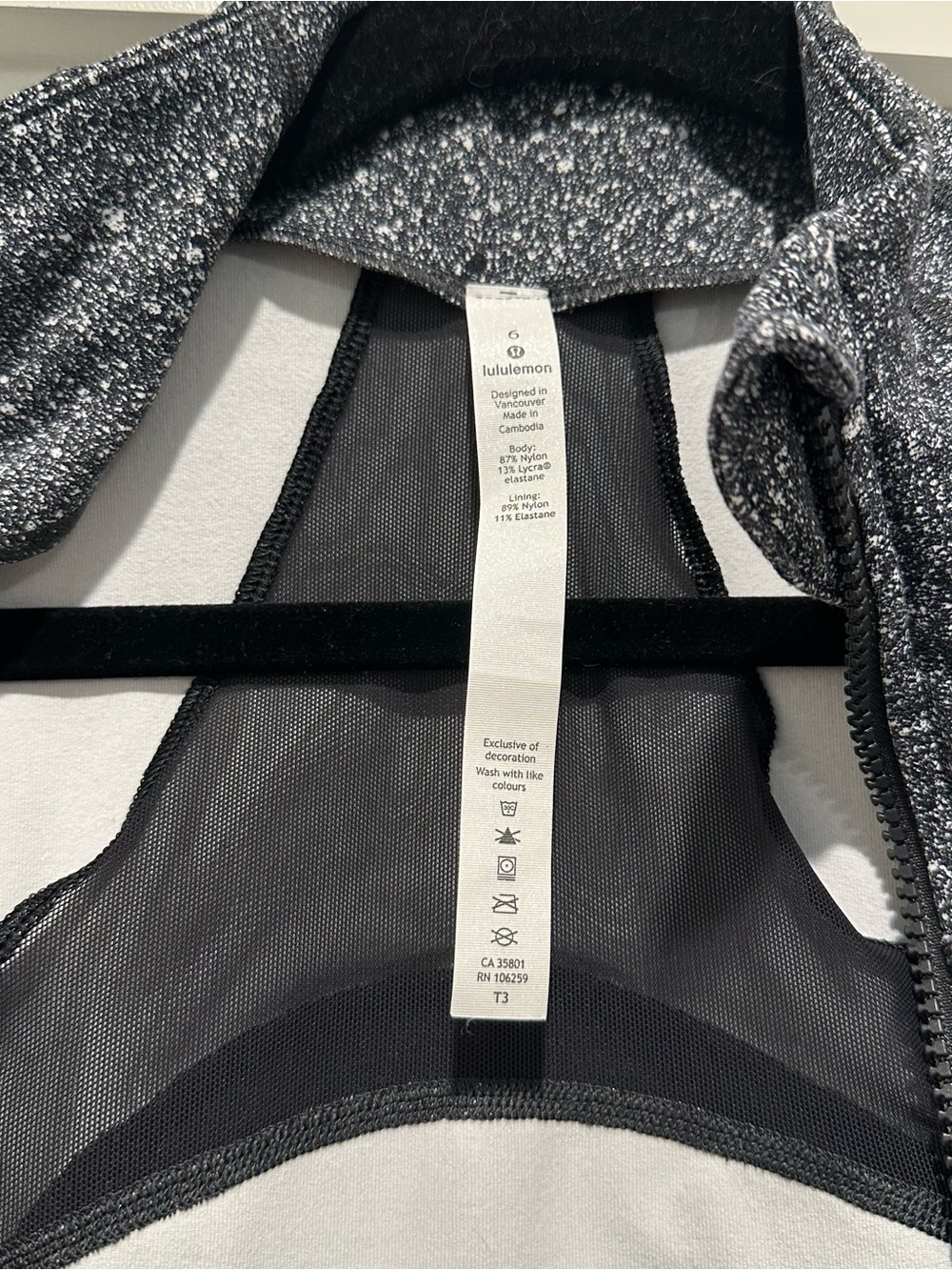 Lululemon Speckled Black Full‑Zip Define Jacket - Picture 4 of 10